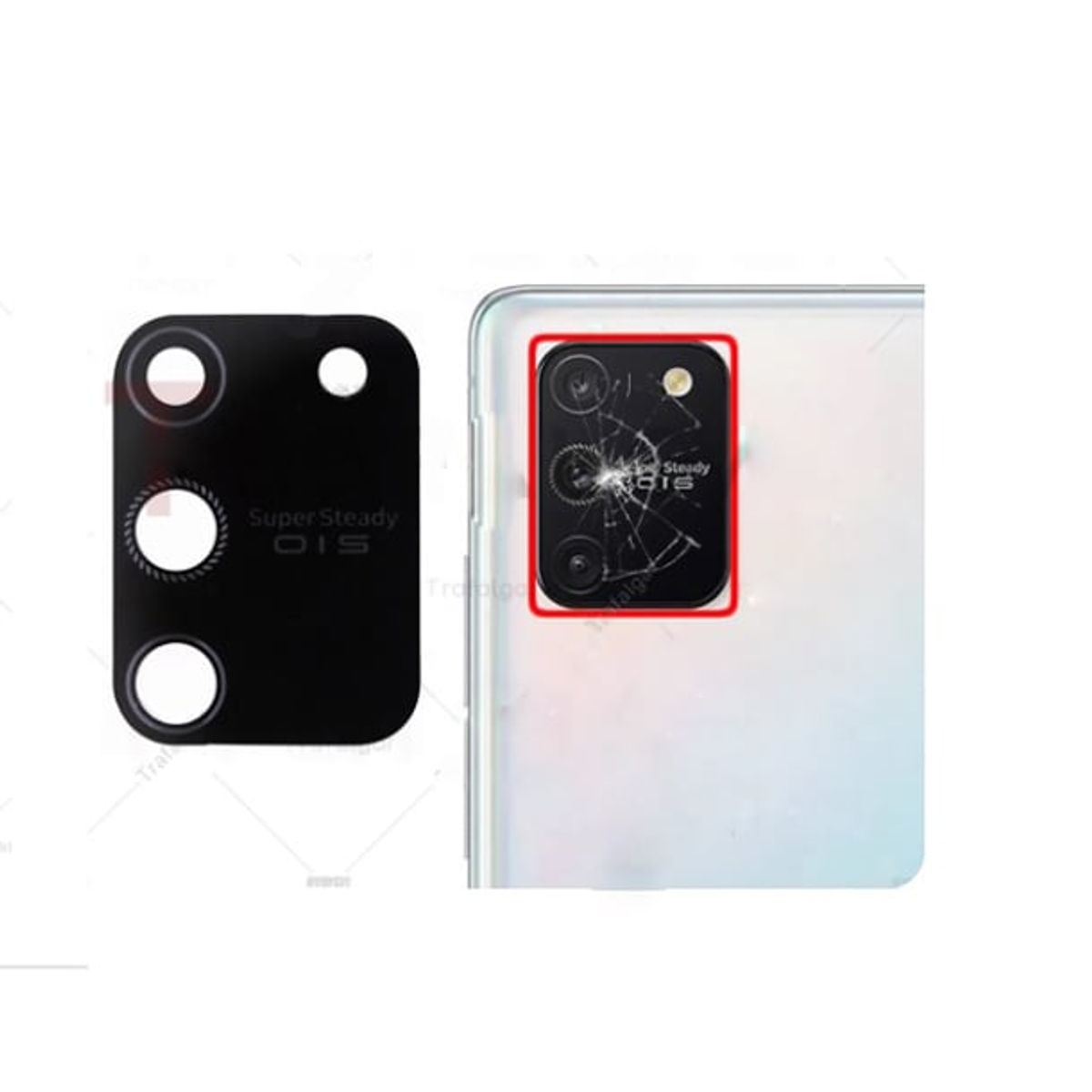 GENERICO - Repuesto lente Vidrio de cámara Samsung S10 Lite