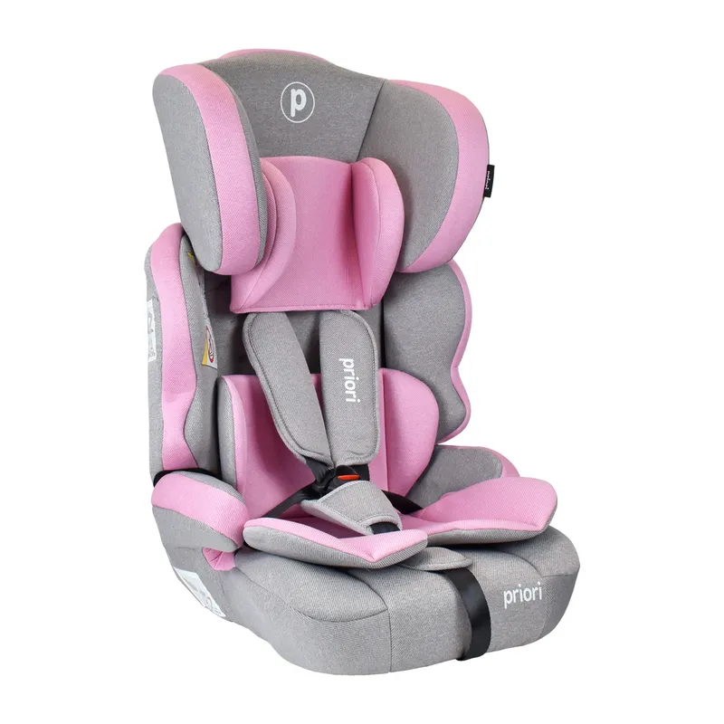 PRIORI - Silla De Carro Para Bebe Grupo 1, 2 y 3 Priori Thunder Rosa