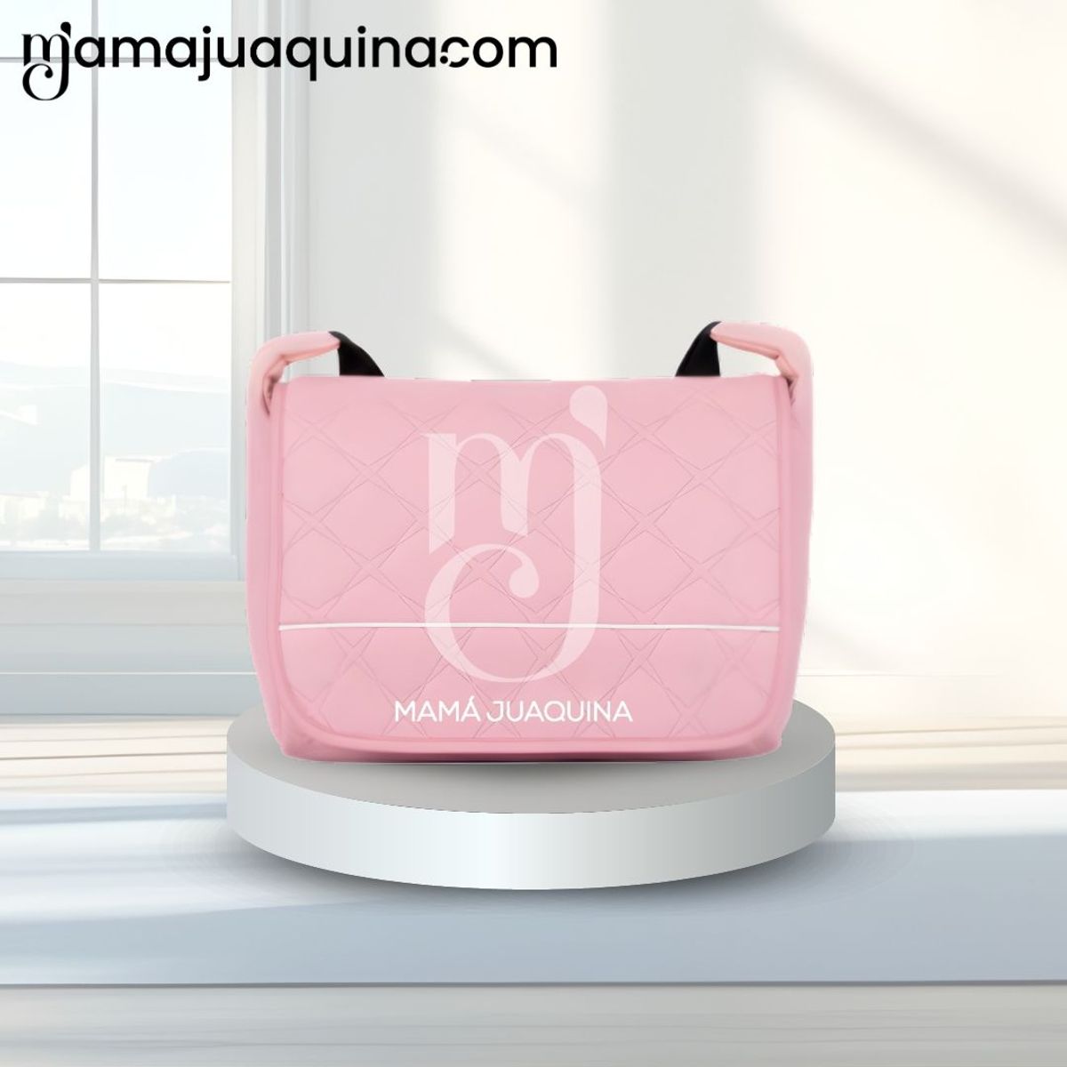 BABY - Coche Moisés Travel System de Lujo «LUMIERE» con Bolso Pañalero Pink