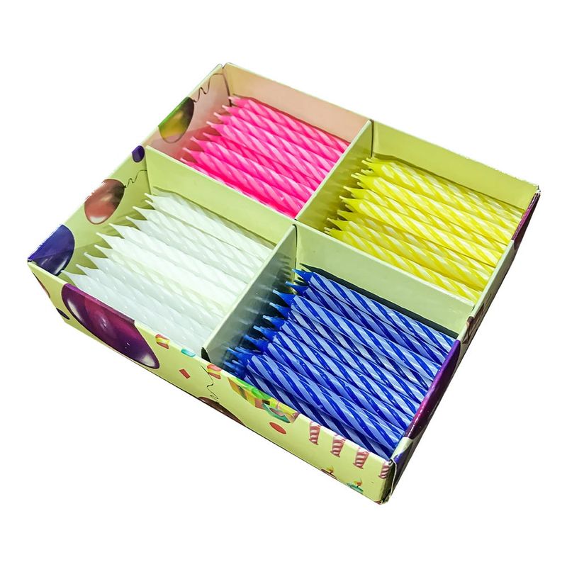 KTK - Kit de 250 Velas KTK para Cumpleaños y Celebraciones