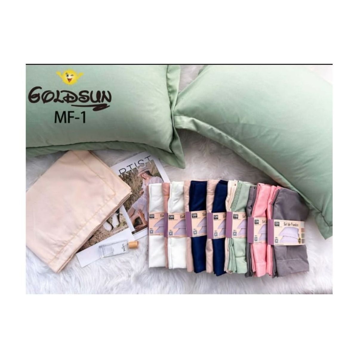 GOLDSUN - SET DE FUNDAS DE ALMOHADAS