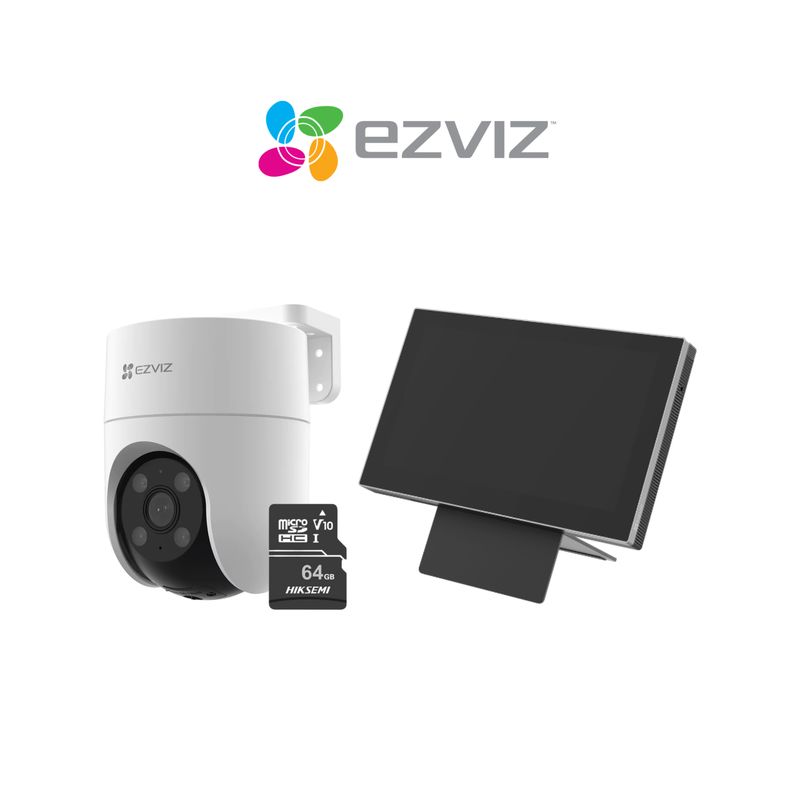 EZVIZ - Cámara Inalámbrica H8C Full Hd + Monitor Táctil SD7 + Micro SD64gb - Ezviz