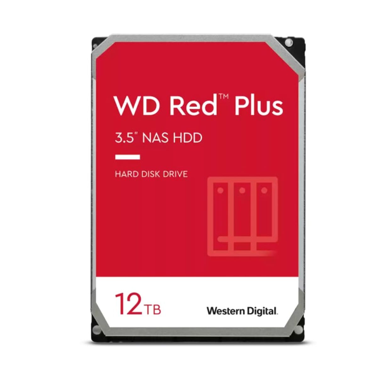 WESTERN DIGITAL - Disco duro Western Digital Red Plus 12 TB SATA 6 0 Gbs 256MB 7200 3 5