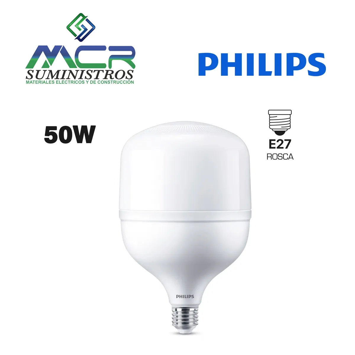 PHILIPS - FOCO LUZ BLANCO FRIO LED ALTA ILUMINACIÓN 5000 LUMENES 50W PHILIPS