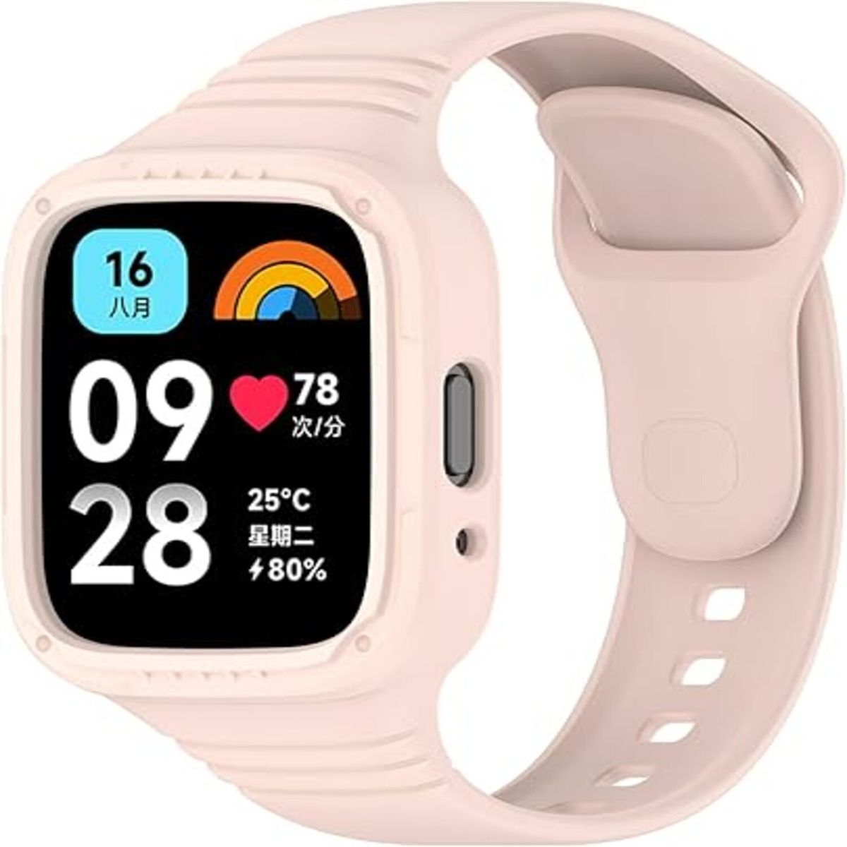 GENERICO - Correa de Silicona para Redmi Watch 3 Active - Rosado