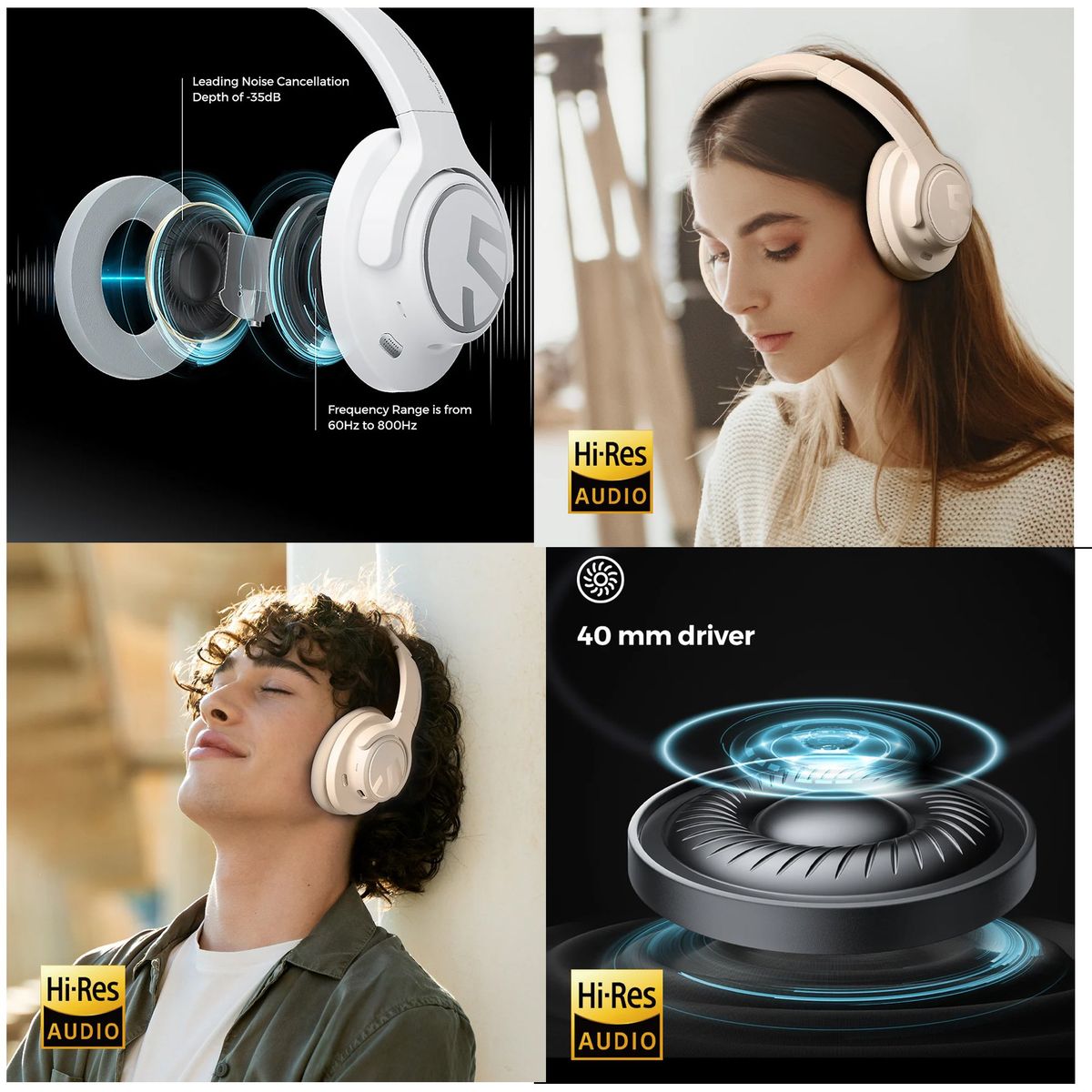 SOUNDPEATS - SoundPeats Audifonos Bluetooth 5.3 NC Gaming Space