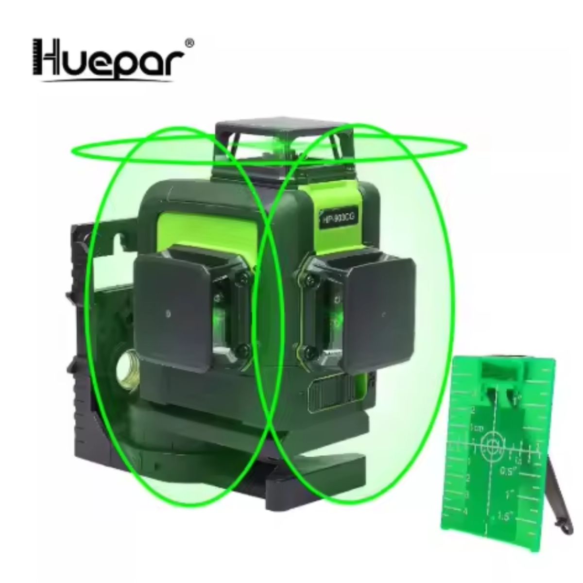 HUEPAR - Nivel láser verde huepar 903CG 12 líneas recargable(Dos baterías)