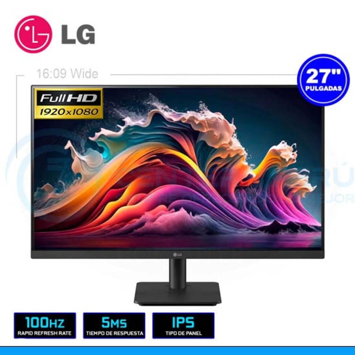 LG - Monitor LG 27MS500-B 27Pulg FHD IPS HDMI 5MS 100HZ