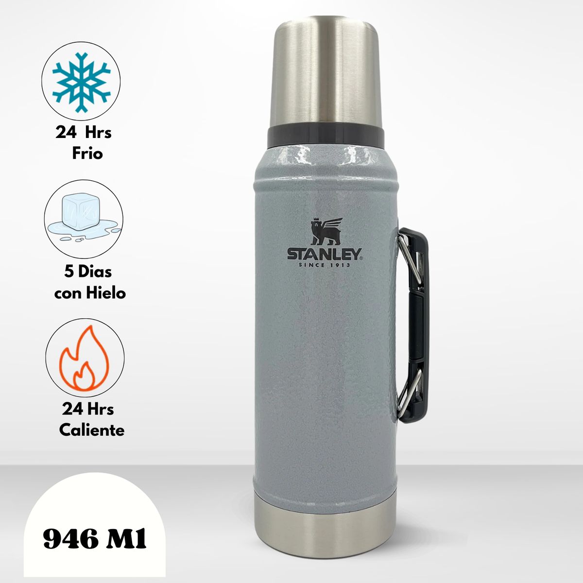 STANLEY - Termo de Bebida Stanley Classic Silver 946ml