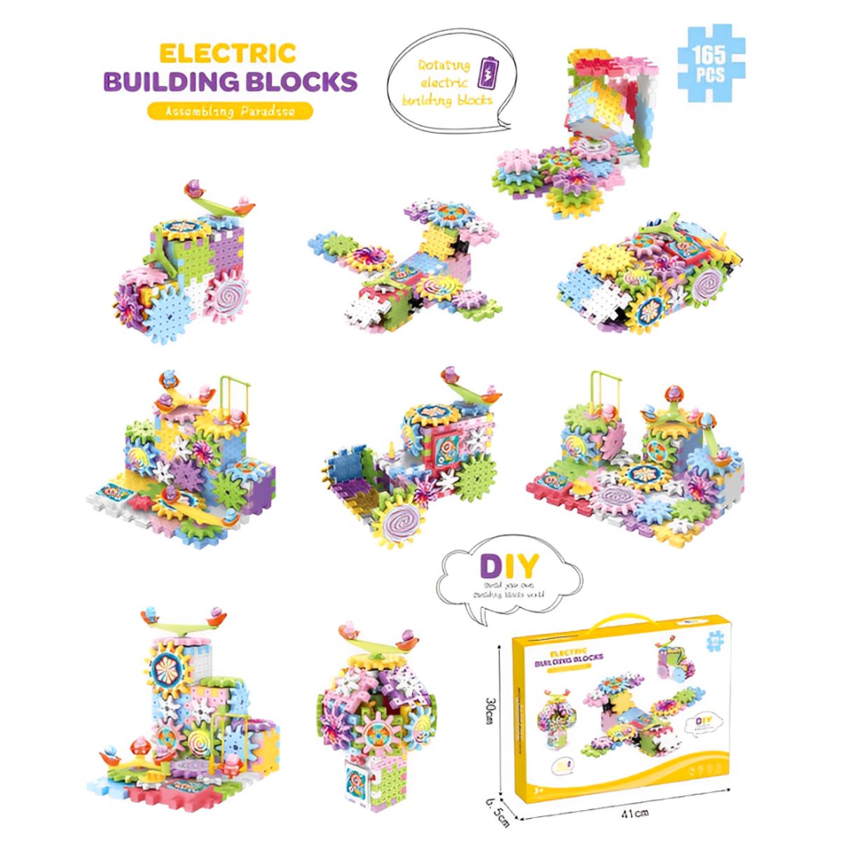 GENERICO - Bloques de Construcción de Engranajes 165pza