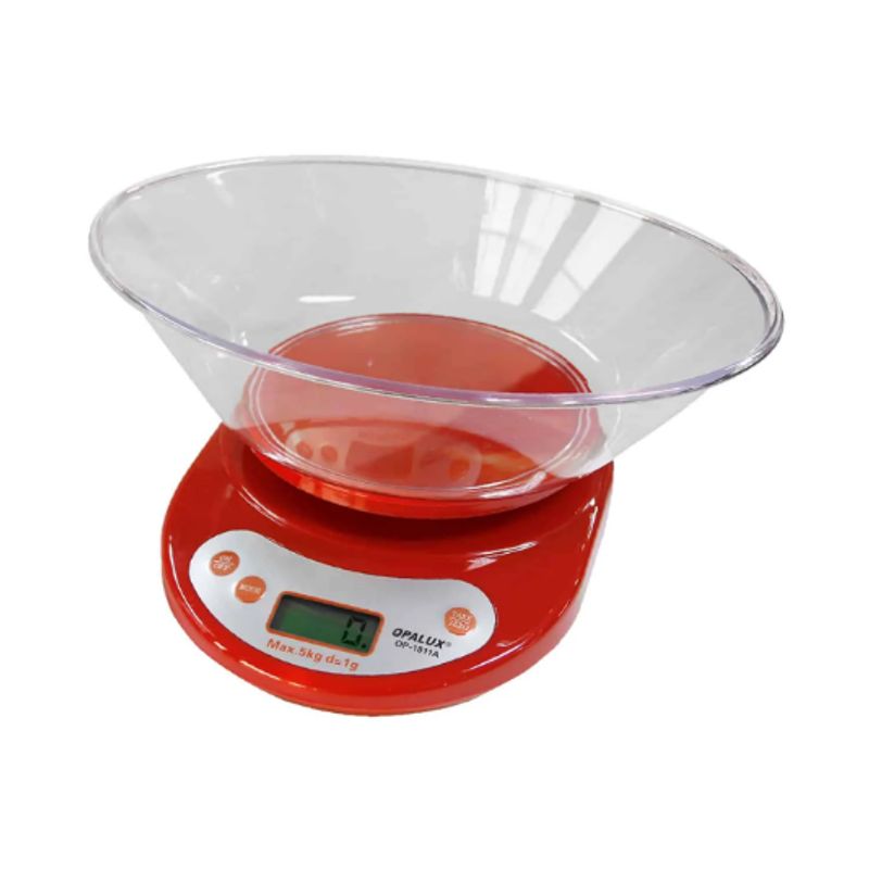 OPALUX - Balanza Digital Gramera 5Kg OP-1811A-RD OPALUX