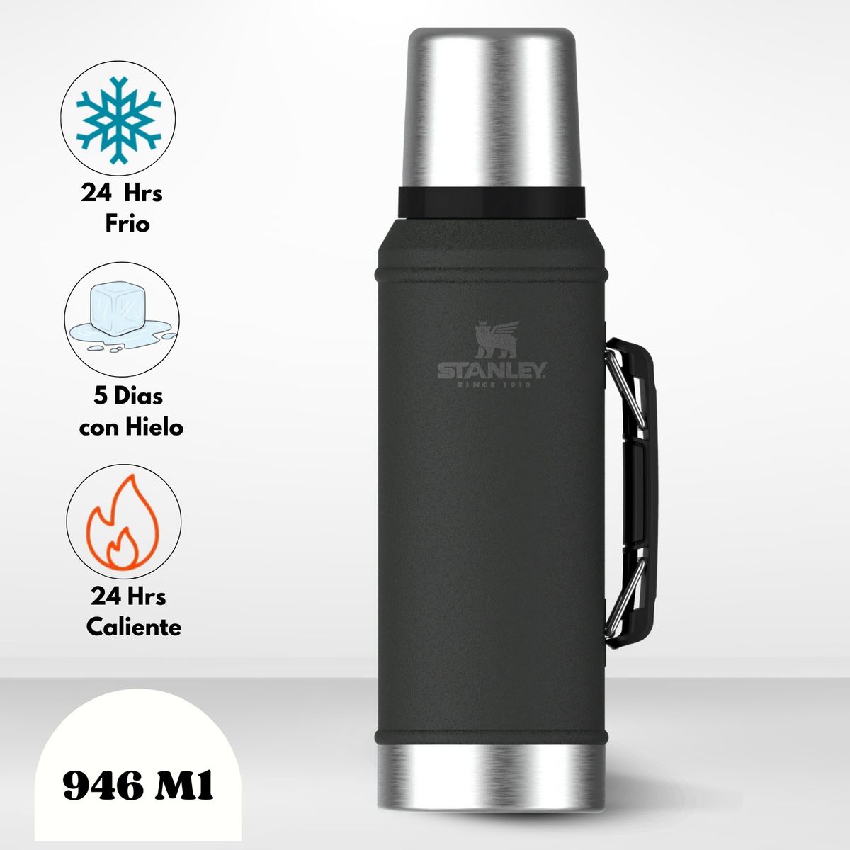 STANLEY - Termo de Bebida Stanley Classic Negro 946ml