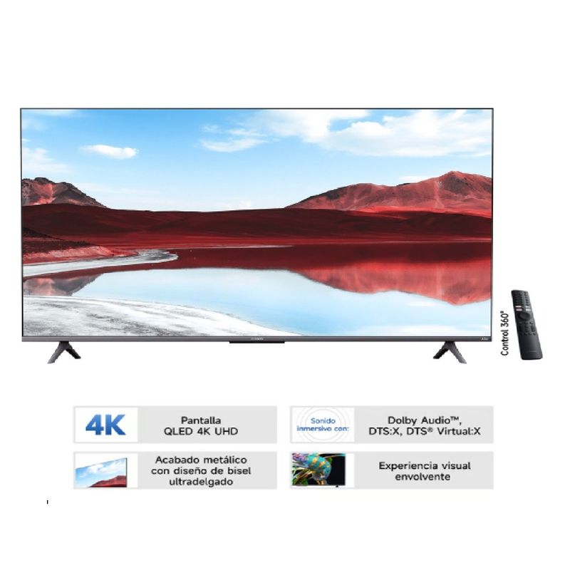 XIAOMI - Televisor Xiaomi TV A Pro 55 2025 QLED 4k- Negro