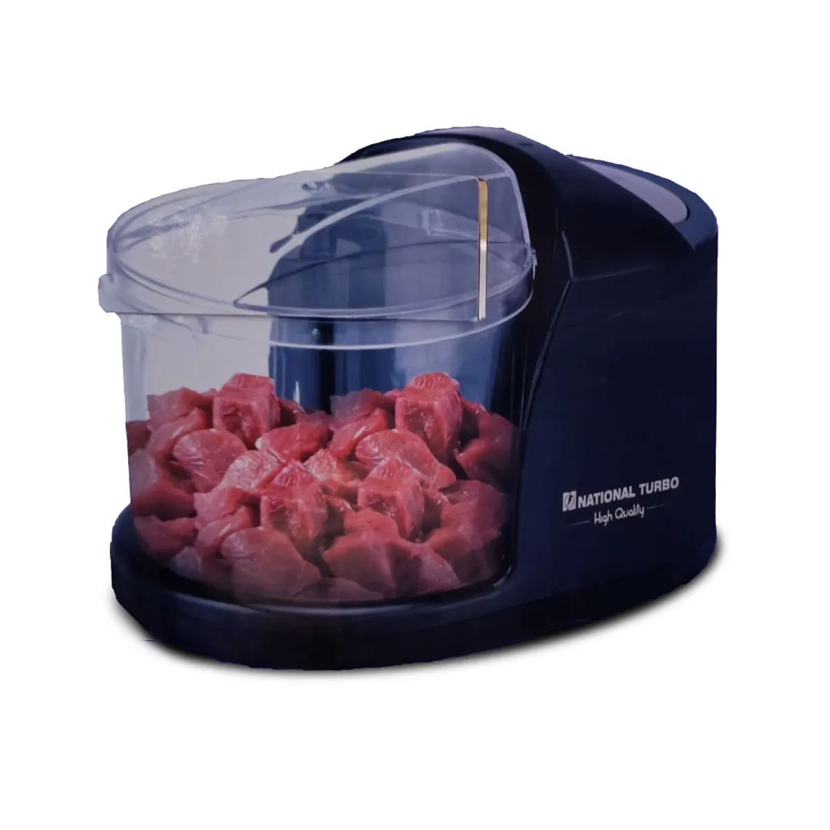 NATIONAL - Mini Picadora National ST-5830 Turbo Pica - Muele - Mezcla - Negro