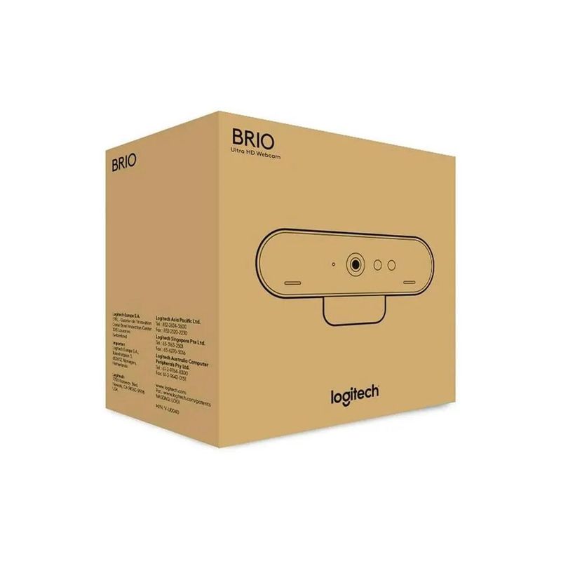 LOGITECH - CAMARA WEB LOGITECH B2B BRIO ULTRA HD 4K BLACK 960-001105