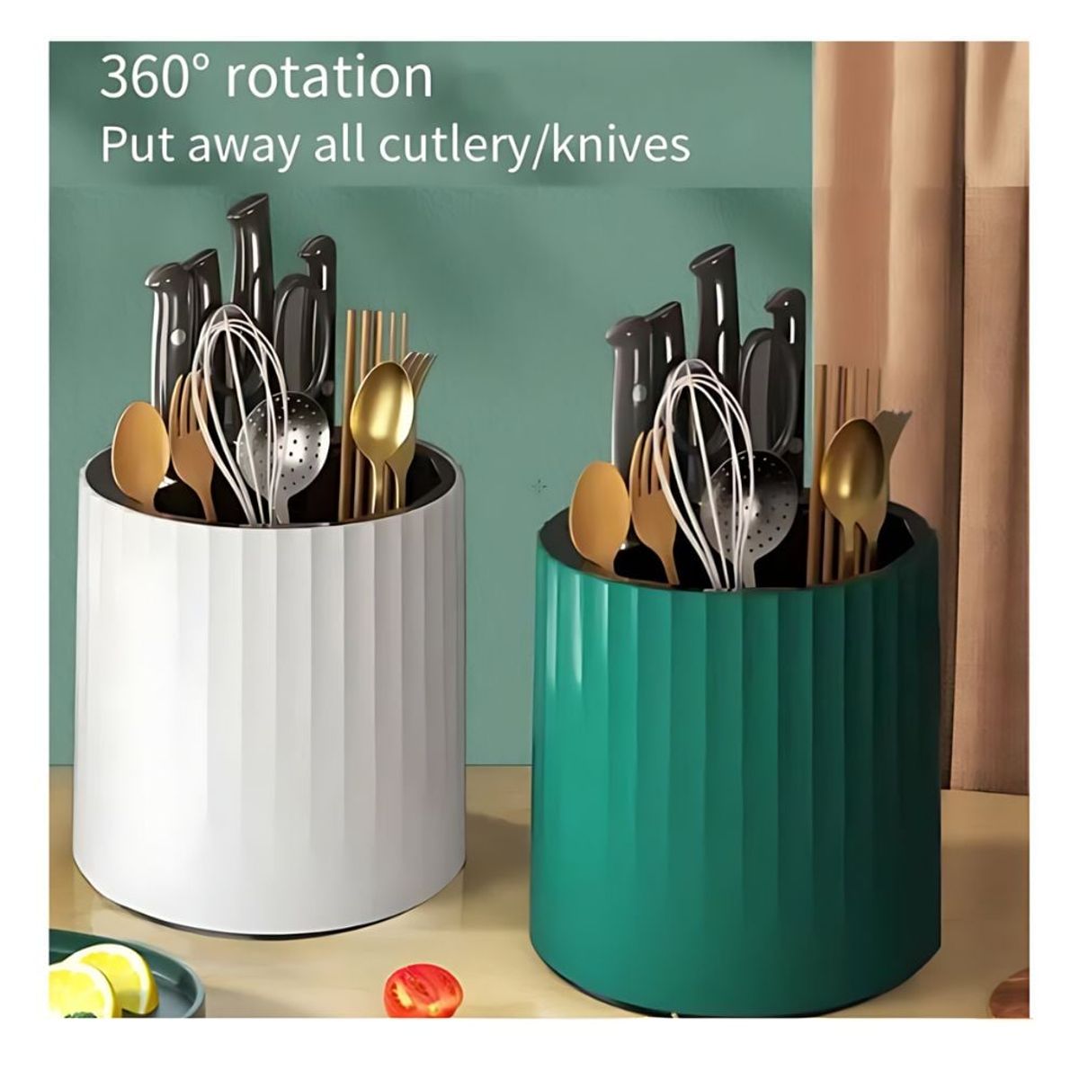 GENERICO - Soporte Giratorio de Cuchillo Multifuncional Verde