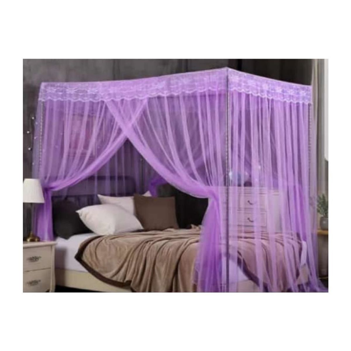 GENERICO - TUL MOSQUITERO PARA CAMA 2PLZ