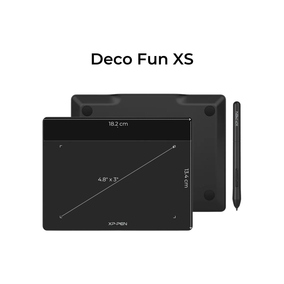 XP PEN - Tableta Gráfica XP-Pen Deco Fun XS Verde, 4,8 x 3 Pulgadas