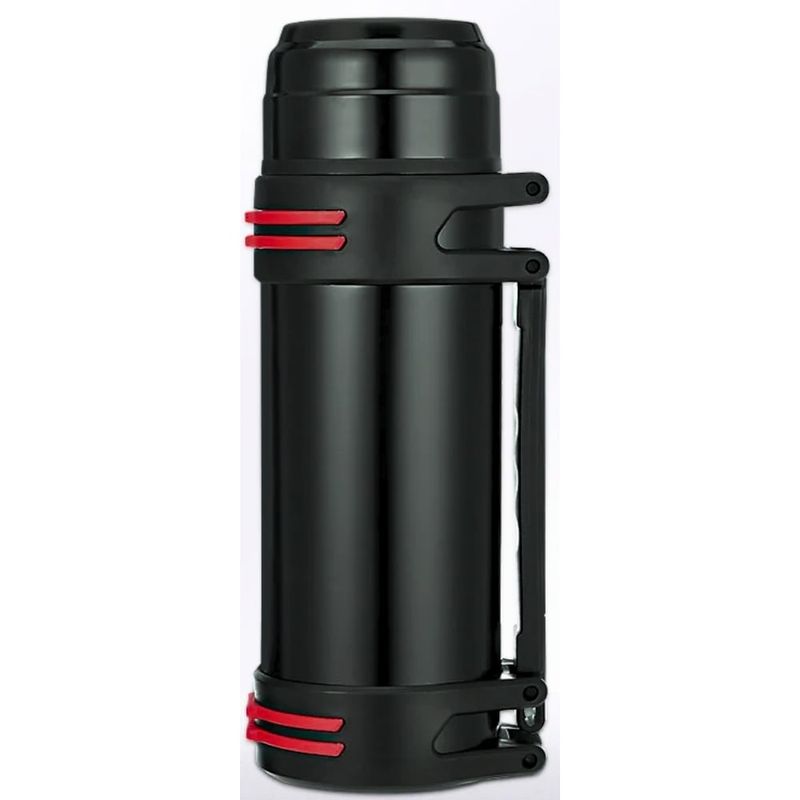 OEM - Termo para Camping Doble Acero Inoxidable 1600 ml Color Verde Militar