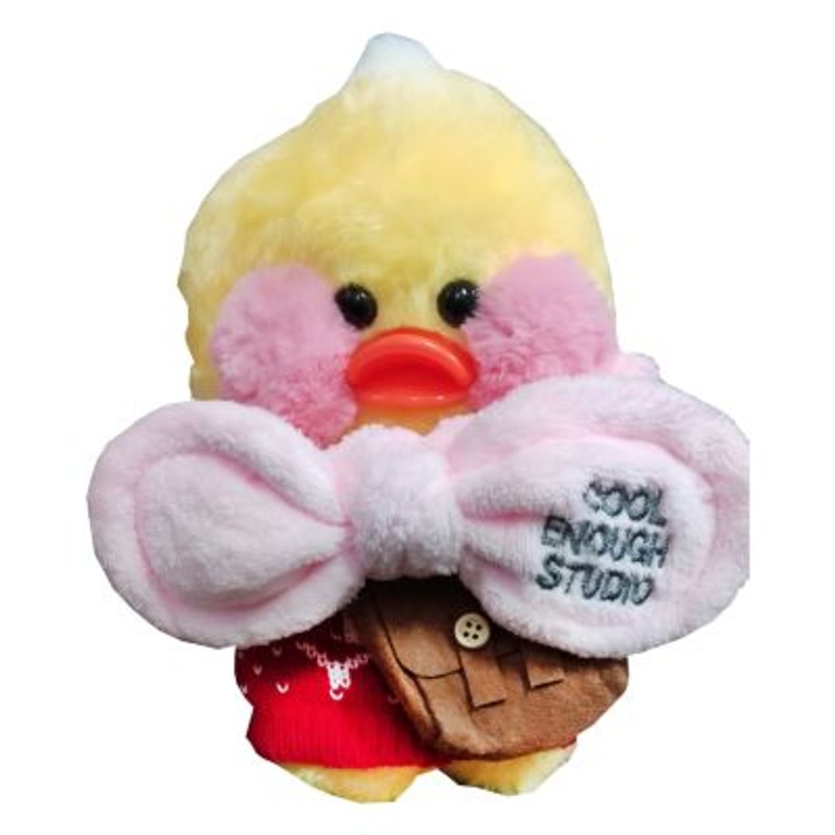 GENERICO - Peluche de Patitos Lalafan lazo Rosa