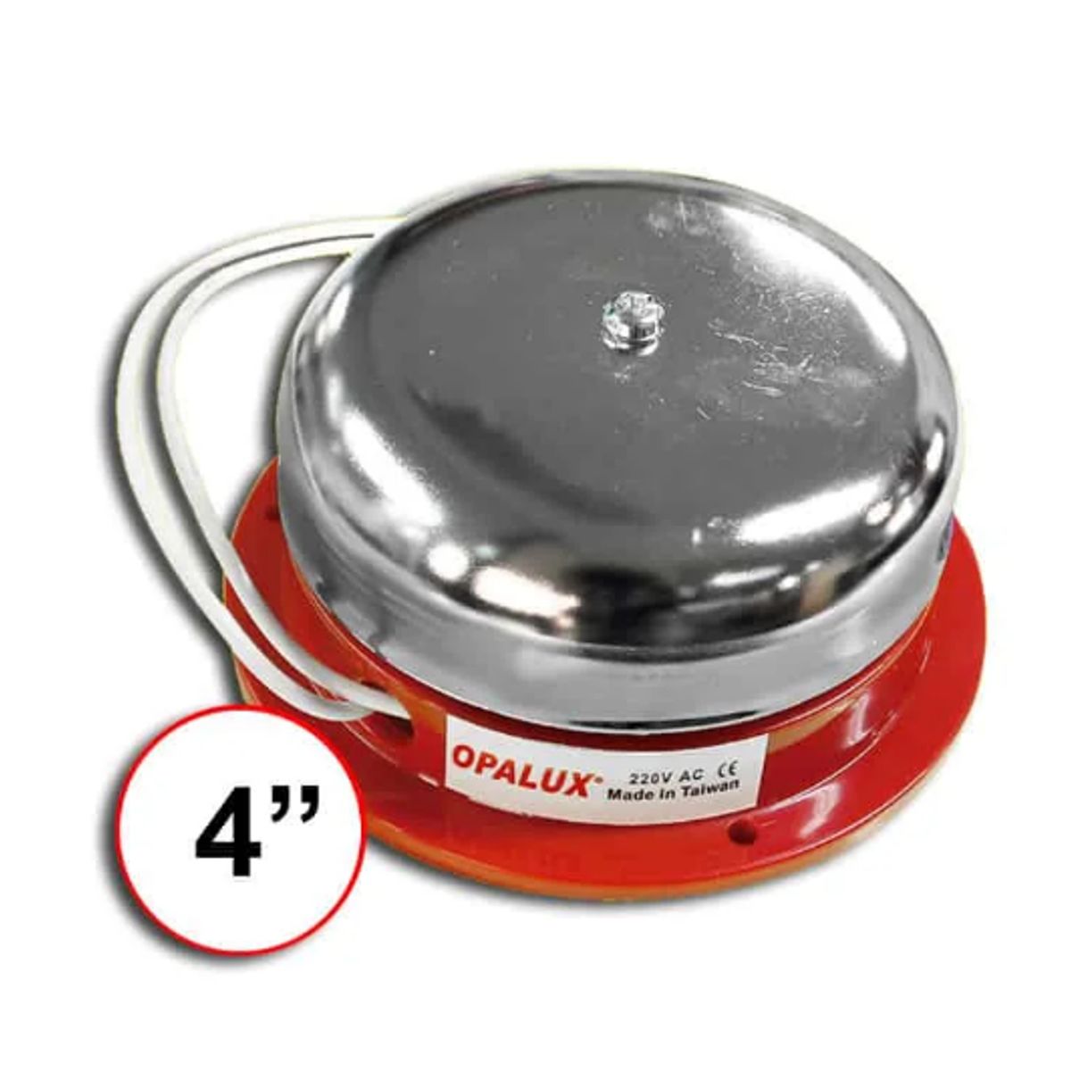 OPALUX - Timbre Industrial de Metal 4″ 7204220 OPALUX