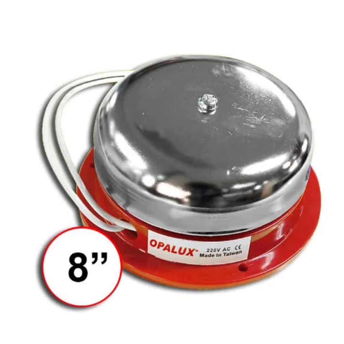 OPALUX - Timbre Industrial de Metal 8″ 7208220 OPALUX