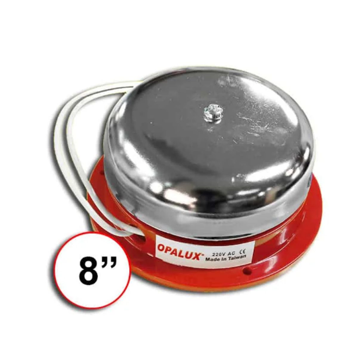 OPALUX - Timbre Industrial de Metal 8″ 7208220 OPALUX