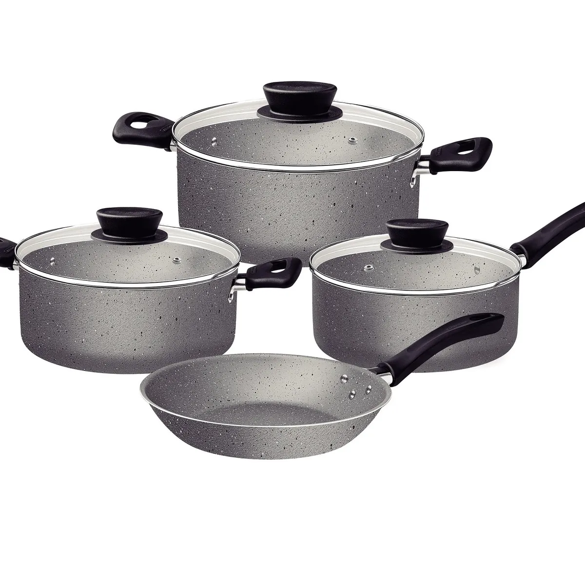 TRAMONTINA - Juego de Ollas 7 piezas Tramontina