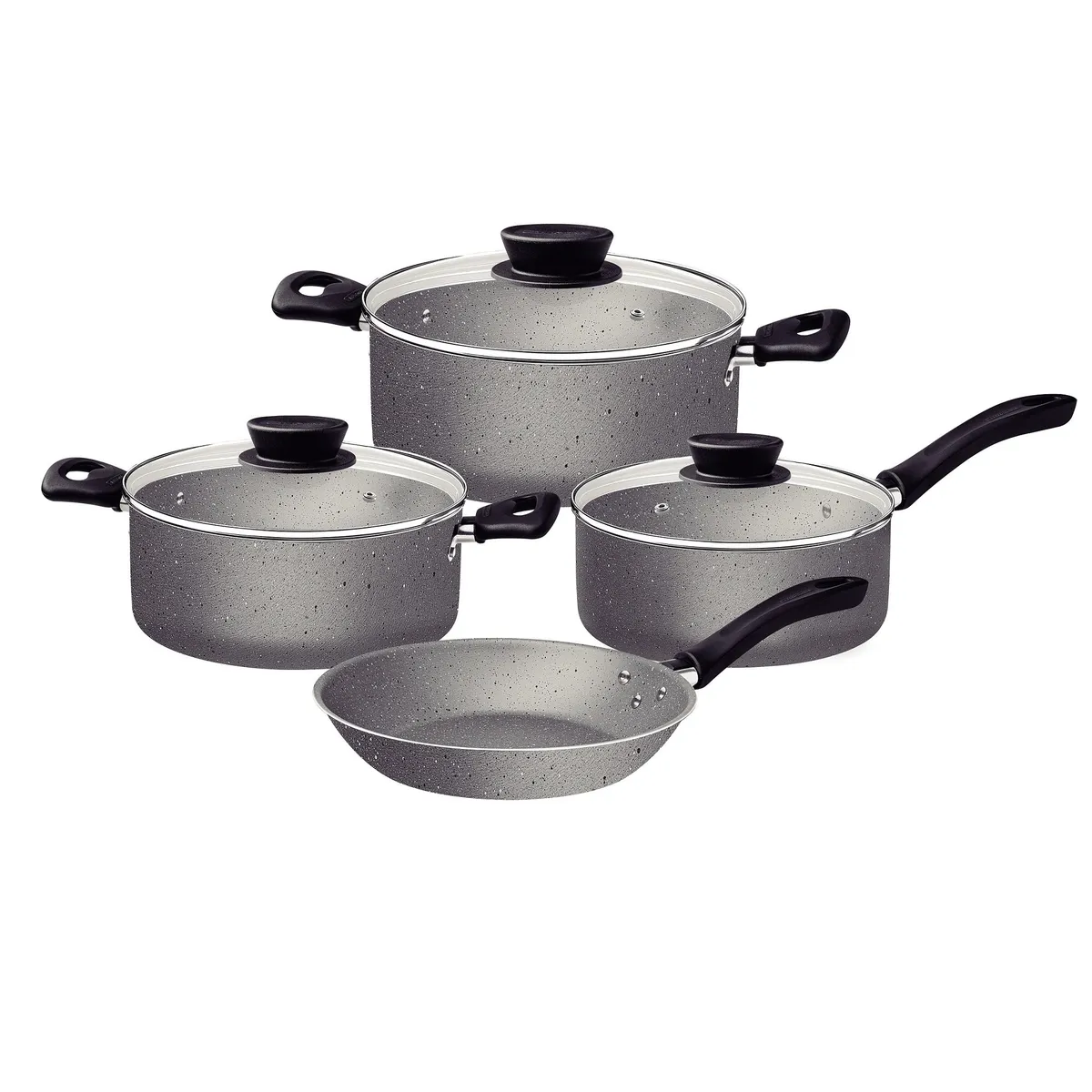 TRAMONTINA - Juego de Ollas 7 piezas Tramontina