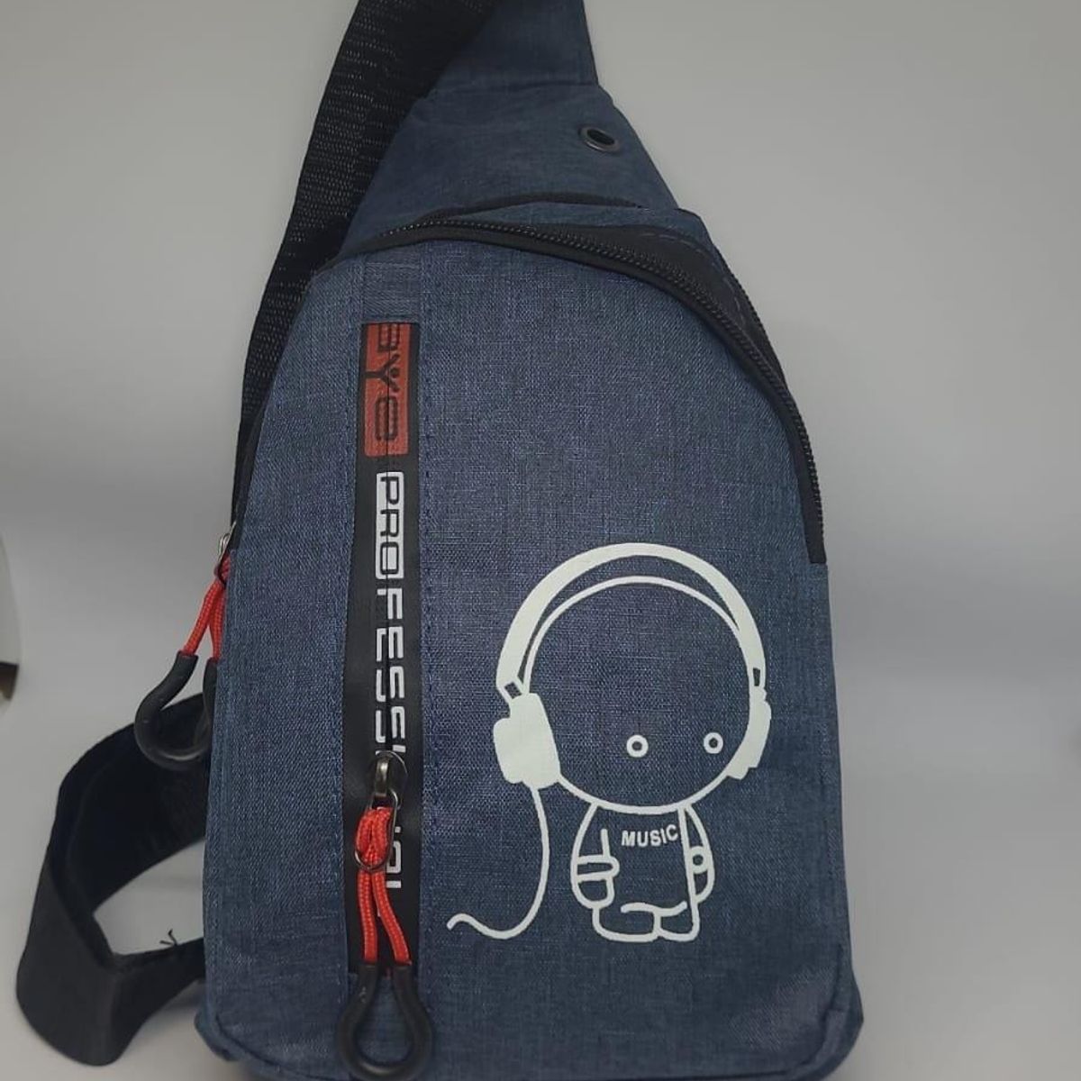 IMPORTADO MC - MORRAL PECHERA MUSIC AZUL UNISEX