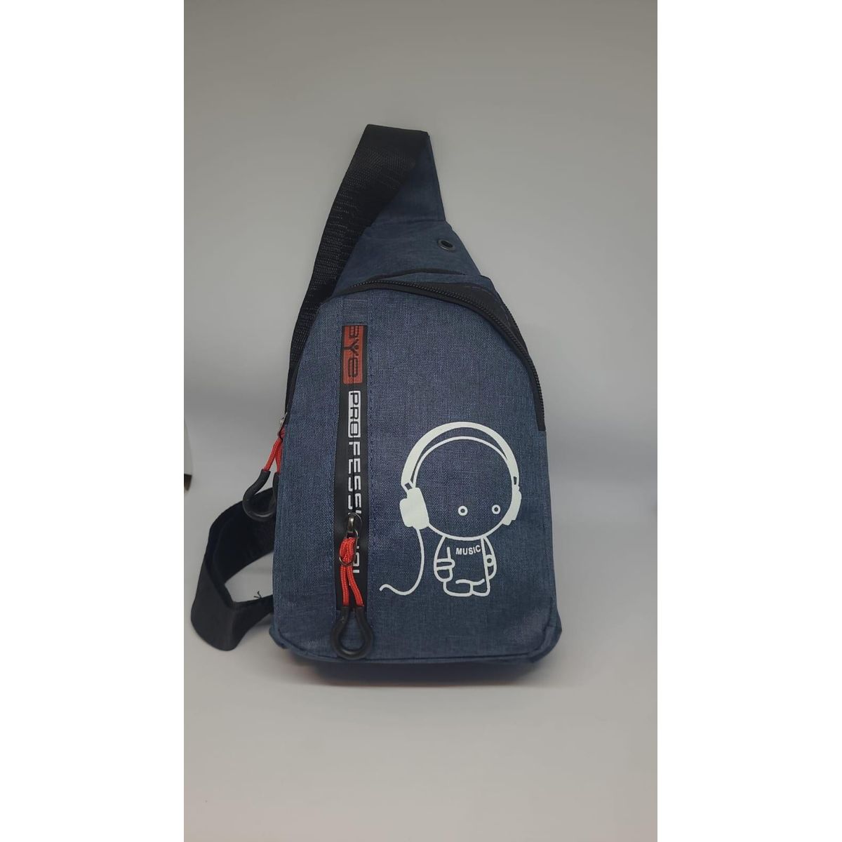 IMPORTADO MC - MORRAL PECHERA MUSIC AZUL UNISEX