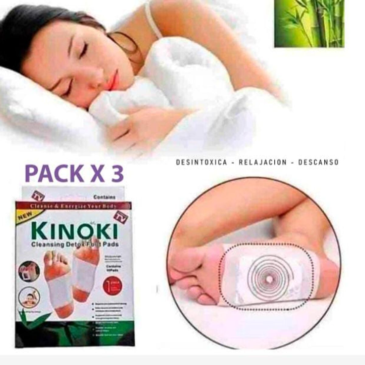 GENERICO - PACK X30 PARCHES KINONKI ORIGINAL
