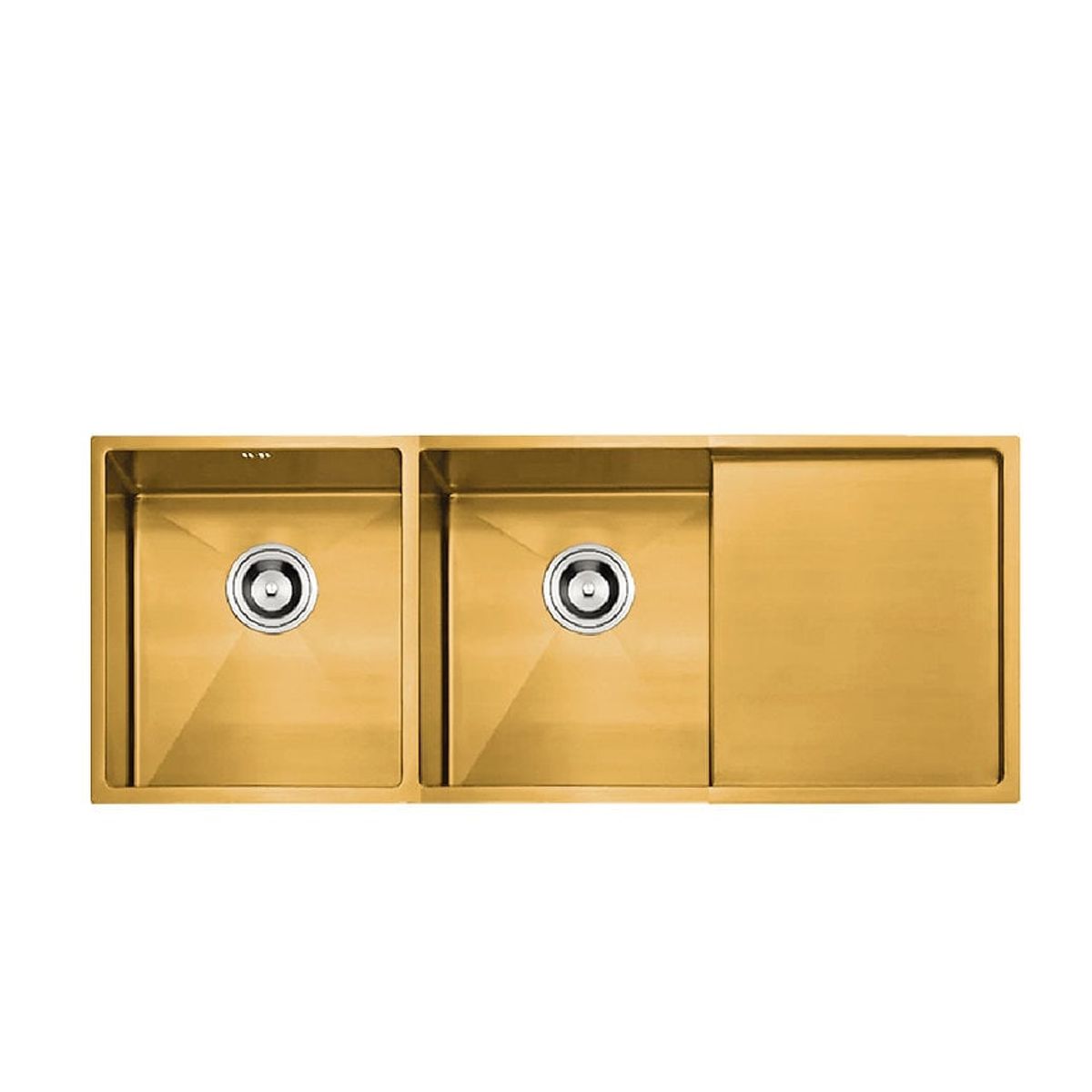 XM - LAVADERO DE COCINA 2POZAS CON ESCURRIDERO DORADO ULD07-12050