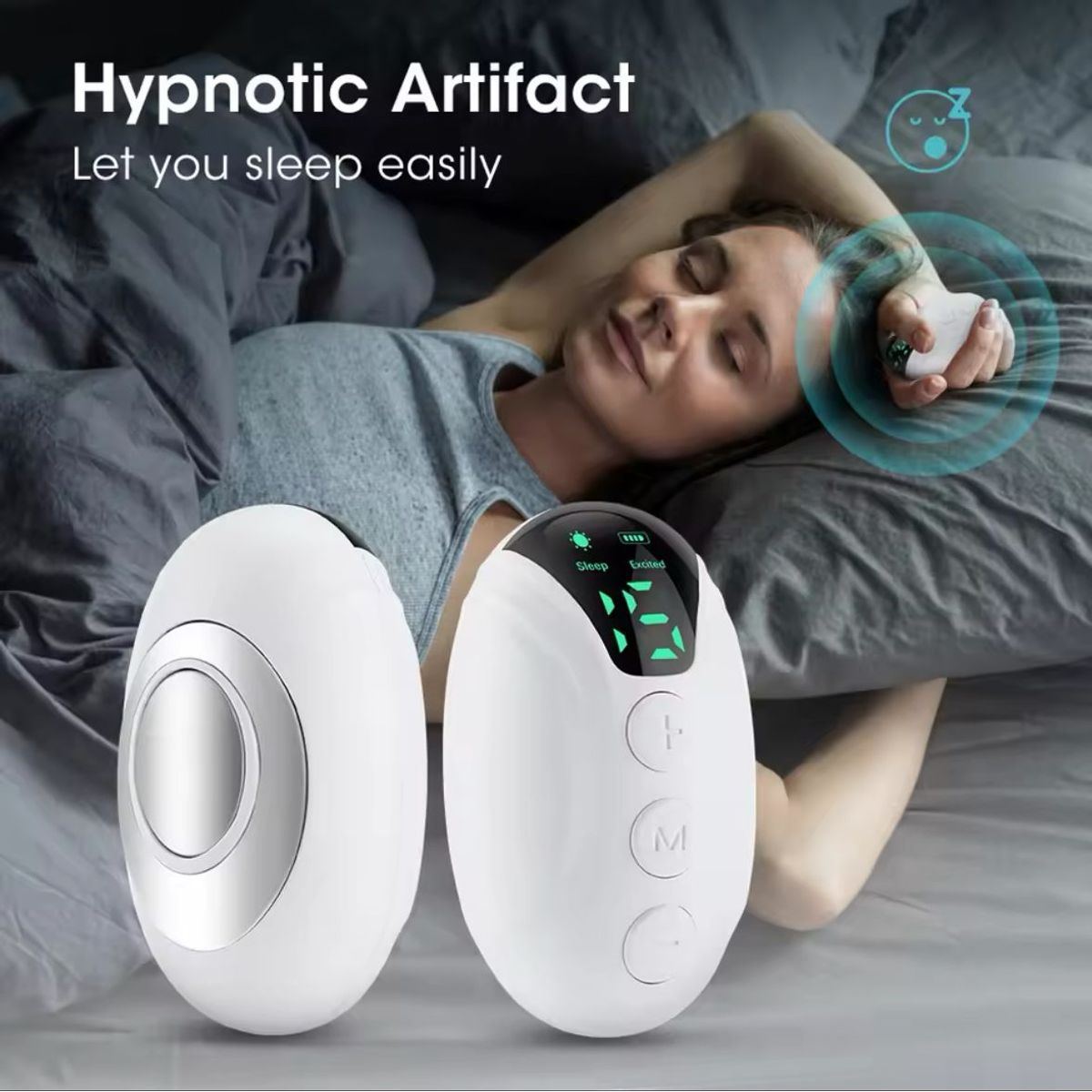 GENERICO - DISPOSITIVO APARATO DORMIR NEUROCONTROL NEGRO RECARGABLE