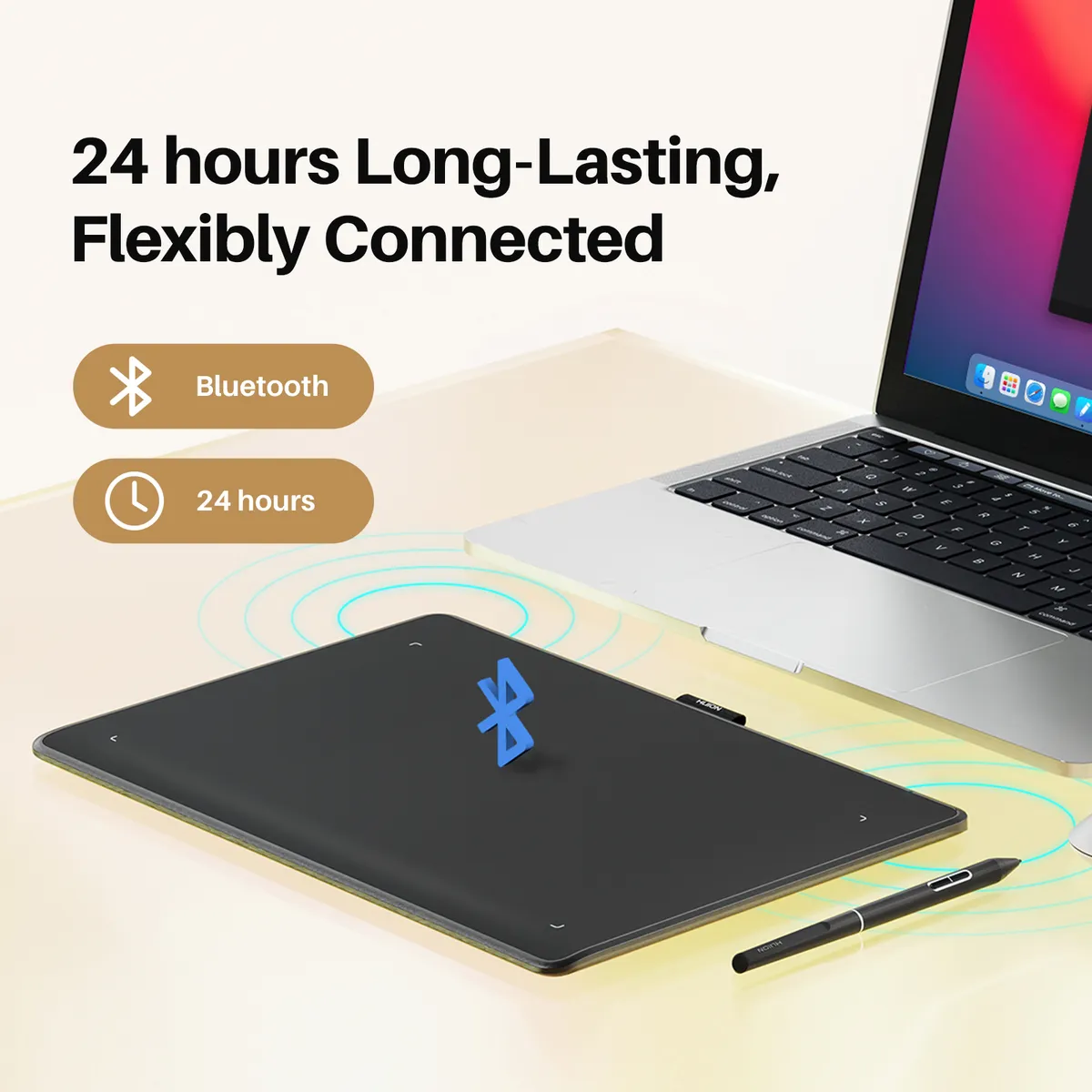 HUION - Huion Inspiroy Frego M Bluetooth Tabletas Gráficas Compatible Android