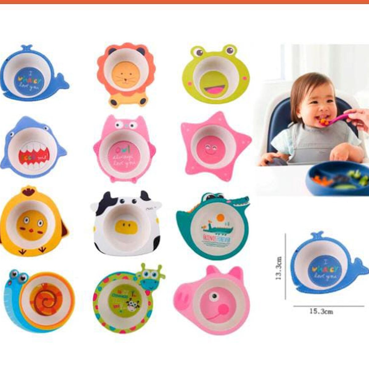 GENERICO - 3 pack de platos personajes