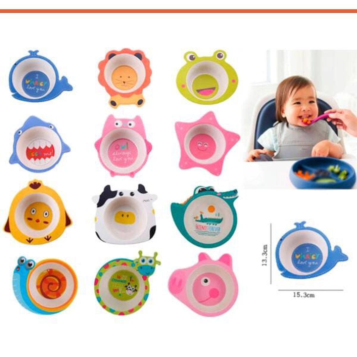 GENERICO - 3 pack de platos personajes