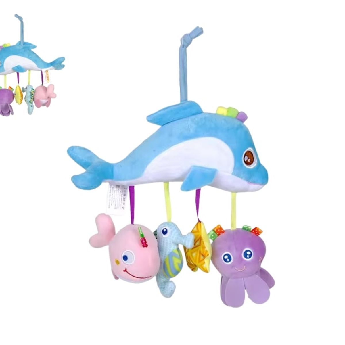 GENERICO - JUGUETE COLGADOR DE VIENTO PARA COCHE - DELFIN