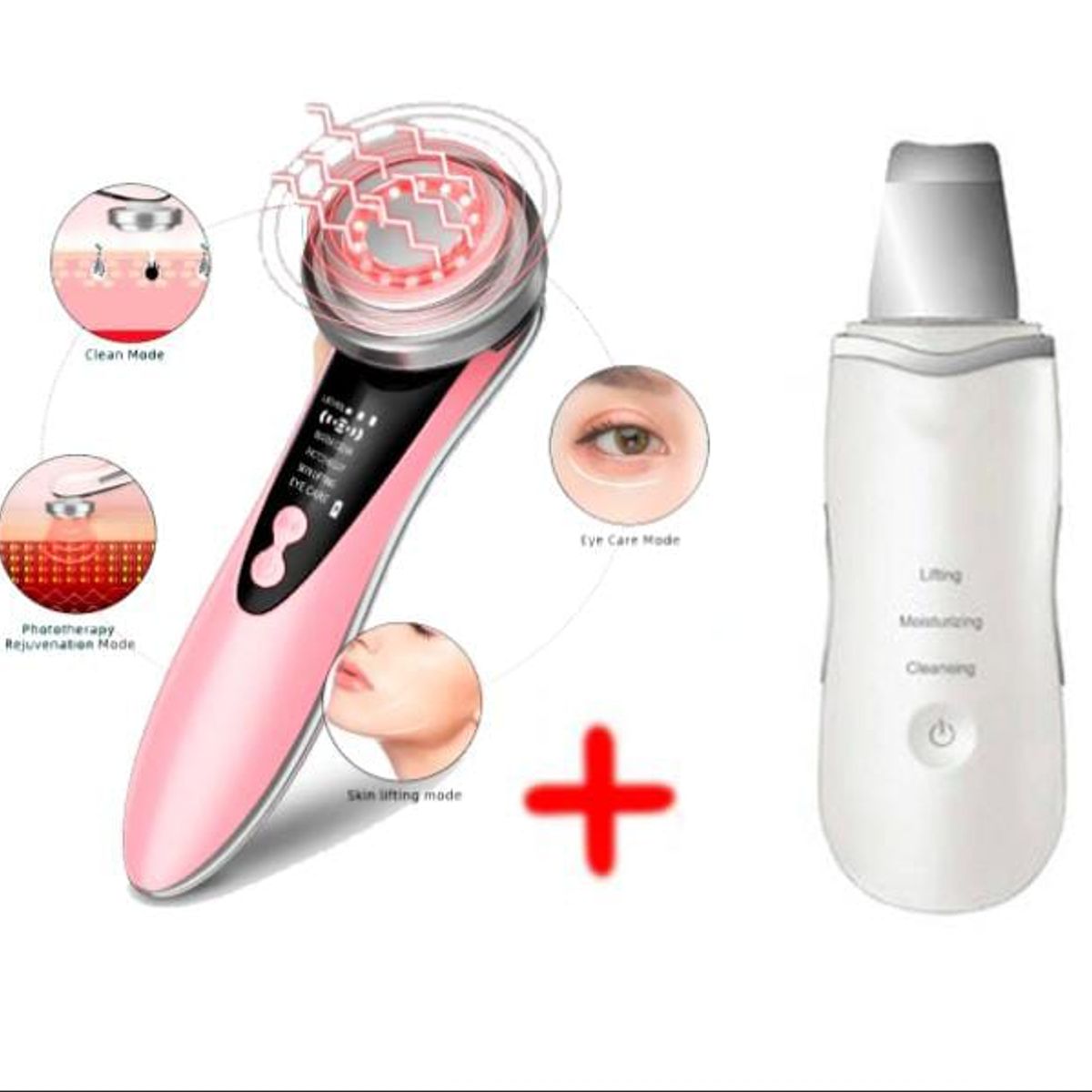 GENERICO - Pack masajeador facial ems  y limpiador facial