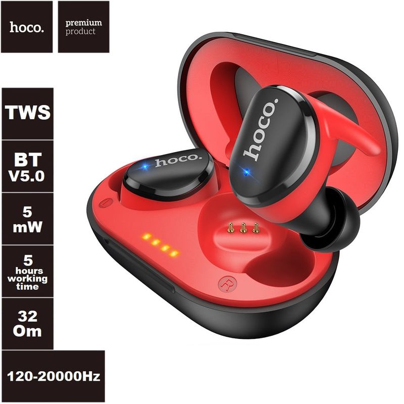 HOCO - Audífonos HOCO ES41 TWS Bluetooth 5.0 480mAh rango 10 metros Negro