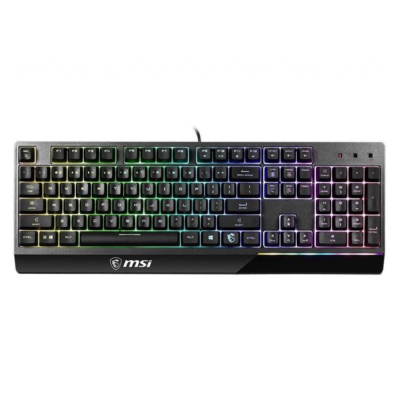 MSI - MSI Teclado Gamer Vigor Iluminación RGB Profile US Gamer Negro - GK30