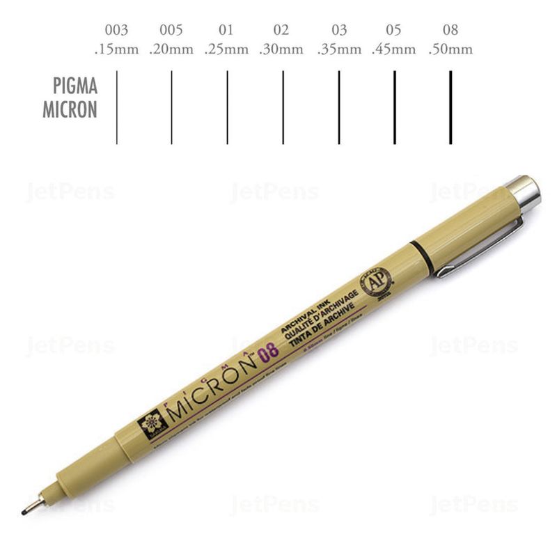 SAKURA - Estilografo Pigma Micron Pen Sakura 08
