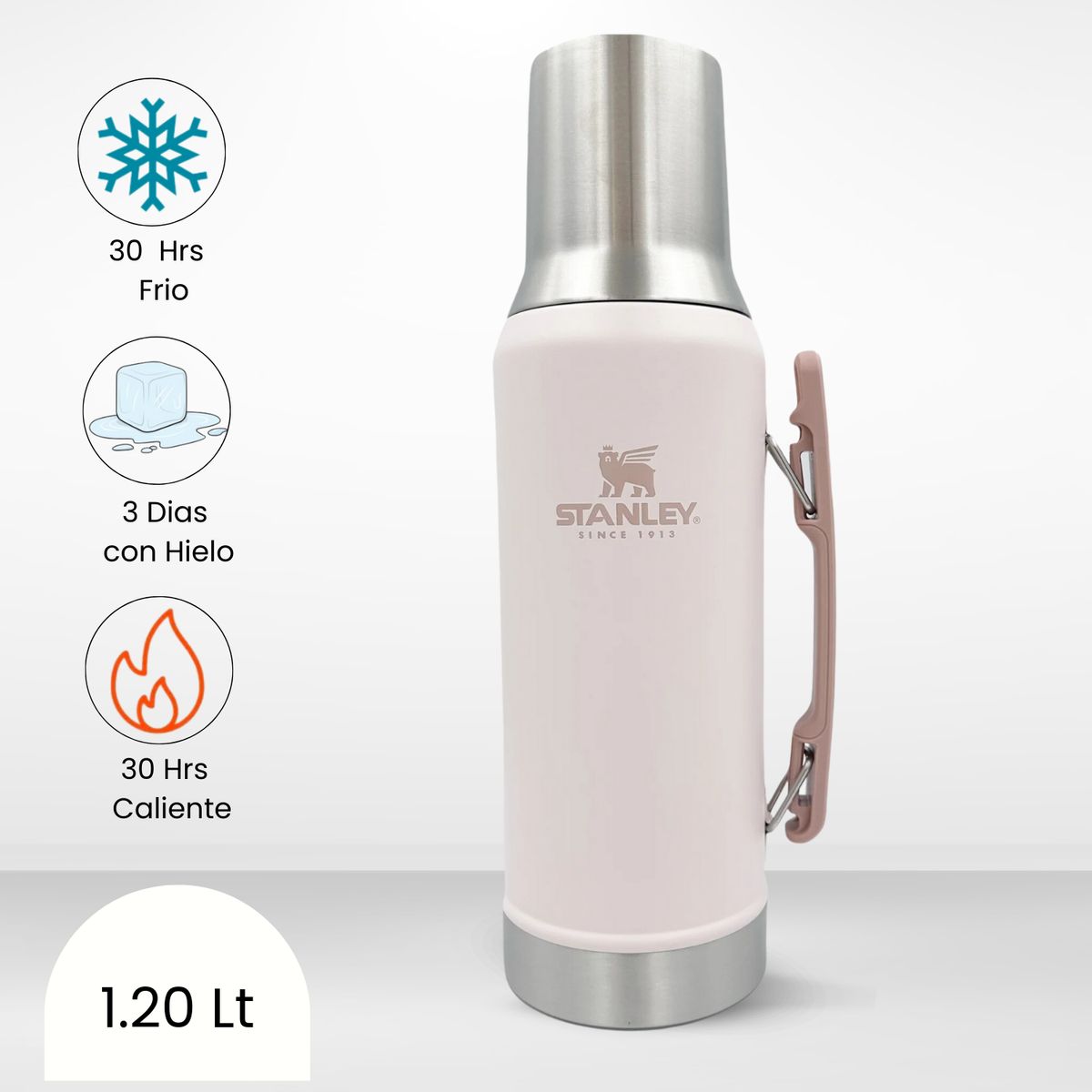 STANLEY - Termo de Bebida Mate System Rosa Quartz Stanley 1.2l