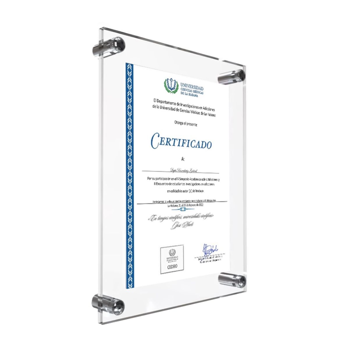 OEM - Portalicencia de acrilico A4