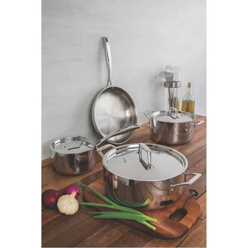 TRAMONTINA - Cacerola TRAMONTINA ace inox24cm cTapa