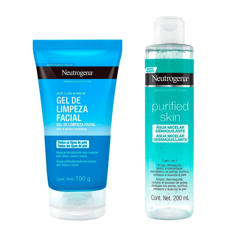 NEUTROGENA - Neutrogena Duo Limpiador Deep Clean Gel + Agua Micelar