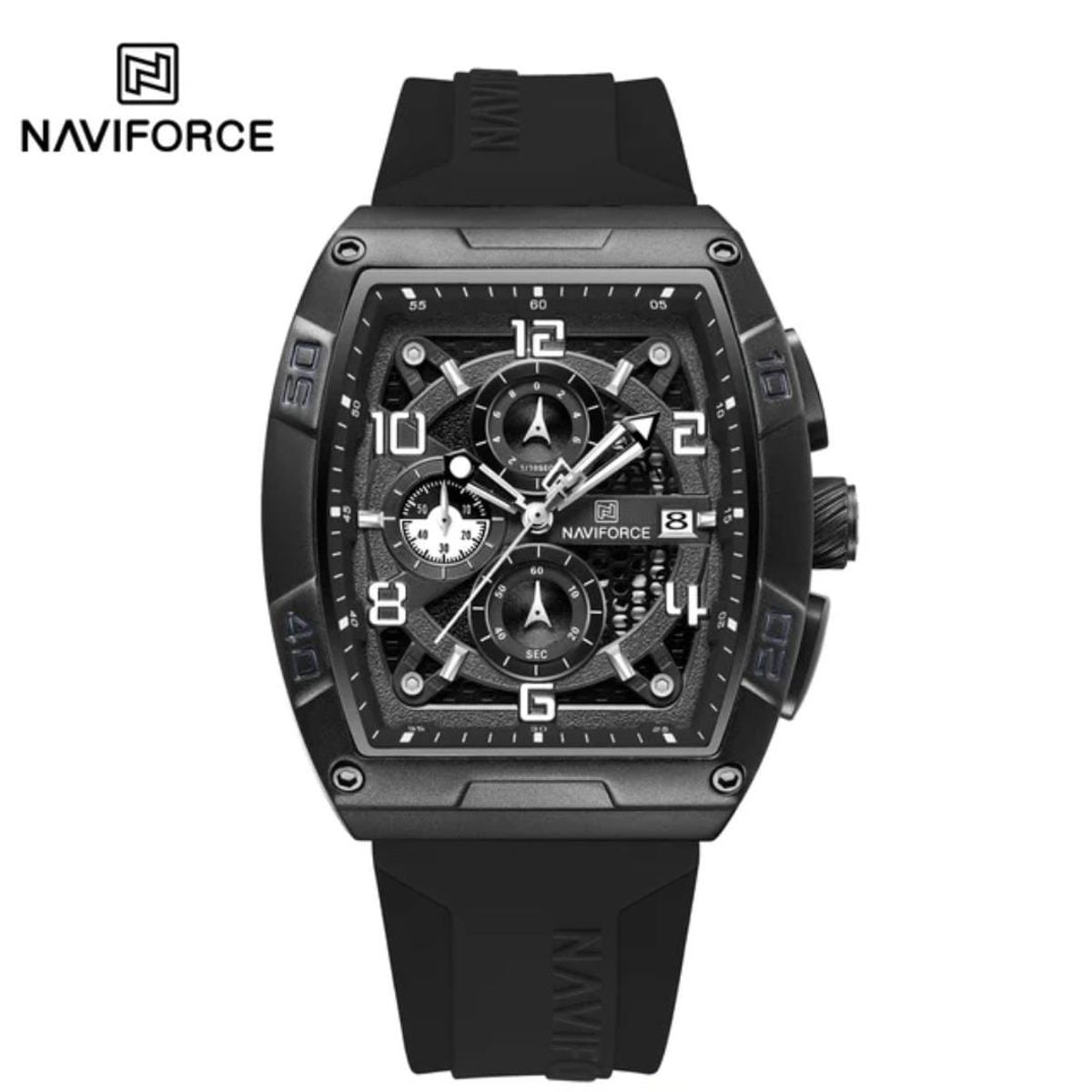 NAVIFORCE - Naviforce Negro Goma N43
