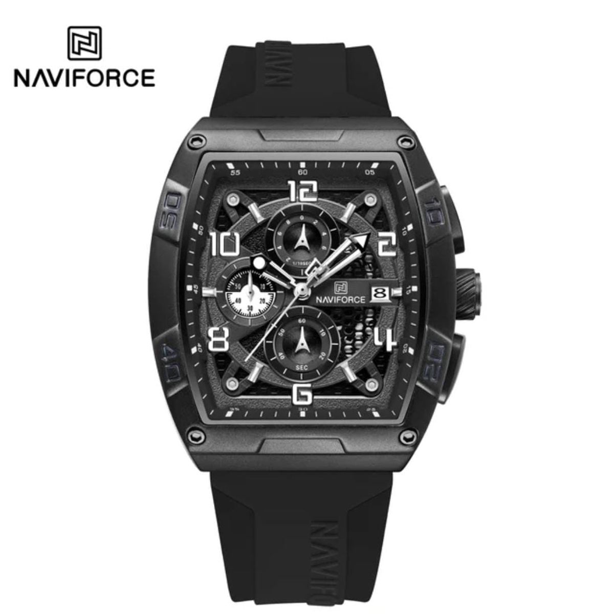 NAVIFORCE - Naviforce Negro Goma N43
