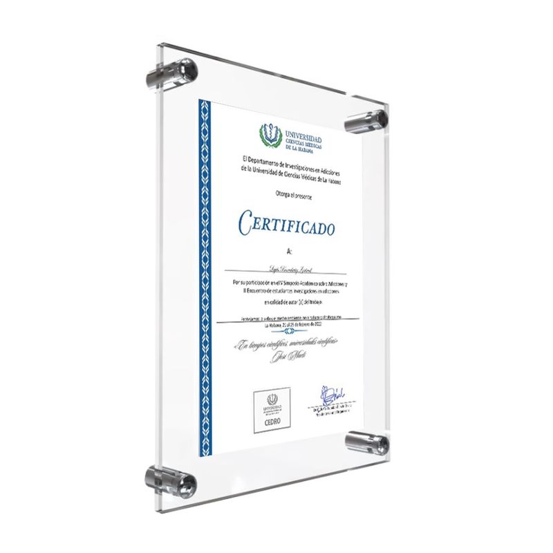 OEM - Portalicencia de acrilico tamaño Oficio