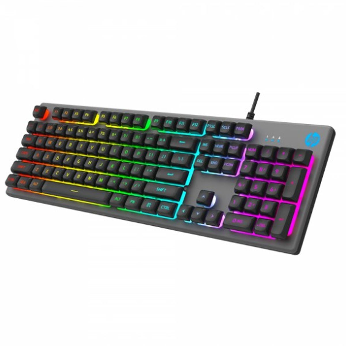 HP - TECLADO HP K500F CON RETROILUMINACION RGB PARA GAMERS